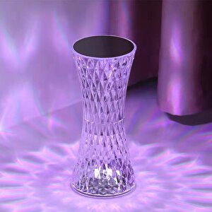Lw-5 Şarjlı Kristal Elmas Masa Lambası Dokunmatik Romantik Akrilik Led Gece Lambası