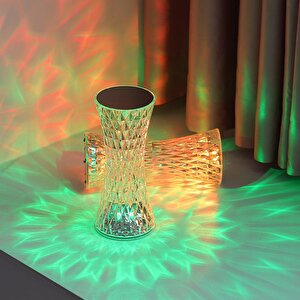 Lw-5 Şarjlı Kristal Elmas Masa Lambası Dokunmatik Romantik Akrilik Led Gece Lambası