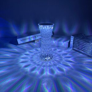 Lw-5 Şarjlı Kristal Elmas Masa Lambası Dokunmatik Romantik Akrilik Led Gece Lambası