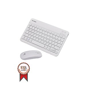 Tori̇ma Beyaz Tmk-04 Kablosuz Klavye Ve Mouse Seti