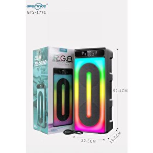 Torima Gts-1771 Taşınabilir Rgb Ledli Bluetooth Hoparlör Usb-tf Siyah