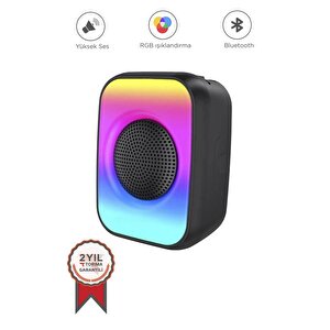 Torima Siyah Gts-1867 Işıklı Taşınabilir Bluetooth Hoparlör
