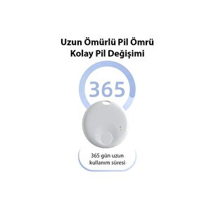 Torima Beyaz N Tag Takip Cihazı Apple My Find Uyumlu