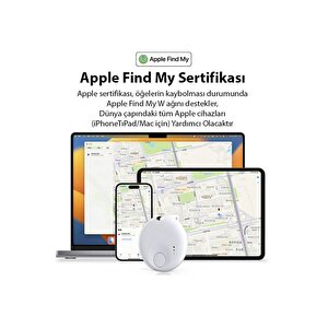 Torima Beyaz N Tag Takip Cihazı Apple My Find Uyumlu