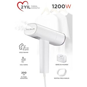 Torima Kg3112 Beyaz Buharlı Kırışık Giderici 1200w Taşınabilir Seyahat Boy Dikey Ütü