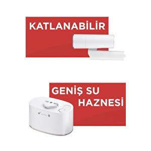 Torima Kg3112 Beyaz Taşınabilir Katlanabilir Seyahat Boy Buharlı Ütü