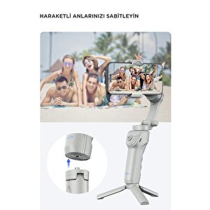 Torima M01 Gri Çok Amaçlı Gimbal Özellikli Tripod Selfie Çubuğu