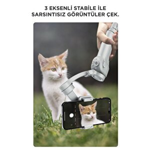 Torima M01 Gri Çok Amaçlı Gimbal Özellikli Tripod Selfie Çubuğu