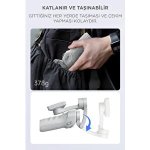 Torima M01 Gri Çok Amaçlı Gimbal Özellikli Tripod Selfie Çubuğu
