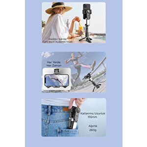 Torima Q18 Siyah Led Işıklı Kumandalı Çok Amaçlı Tripod Selfie Çubuğu