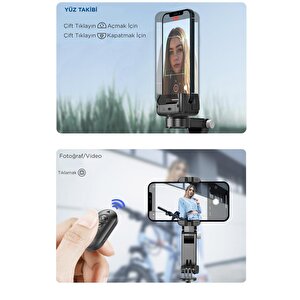 Torima Q18 Siyah Led Işıklı Kumandalı Çok Amaçlı Tripod Selfie Çubuğu