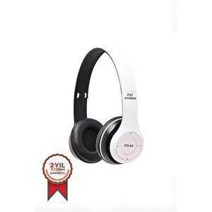 Torima P47 Extra Bass Wireless Bluetooth Kulaklık 5.0+edr Fm Radyo Beyaz