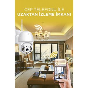Torima Cmr-12 Beyaz 360° Görüş Hareketli Wi-fi Akıllı Ip Güvenlik Kamerası Dış Mekan Kamerası