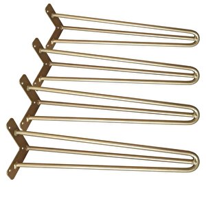 Sehpa Ayakları Ve Mobilya Ayakları İçin Metal Gold Firkete Takımı 35 Cm