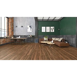 Sunex Laminat Parke 8mm Derzli Astana Ceviz Fsx04 + 6cm Süpürgelik + 3mm Kapron Takım