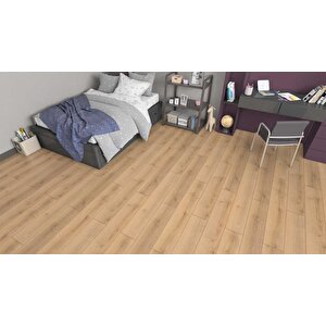 Sunex Laminat Parke 8mm Derzli Sahra Meşe Fsx07 + 6cm Süpürgelik + 3mm Kapron Takım