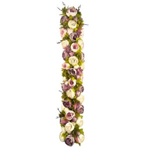 Yapay Çiçek Gülkurusu Pembe  Şakayık Tak Organizasyon Nişan Düğün Dekor Çiçeği Süsleme Tag 25x130cm