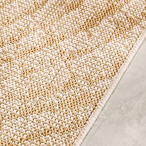 Ocean Home Textile Leke Tutmaz İç Dış Mekan Bej Renk Desenli Halı Kilim 160 X 230 Cm