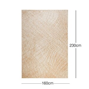 Ocean Home Textile Leke Tutmaz İç Dış Mekan Bej Renk Desenli Halı Kilim 160 X 230 Cm