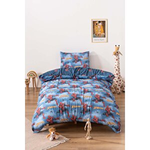 Örümcek Adam Avize Ve Çift Taraflı Çocuk Nevresim Takımı 160x220 Cm Set