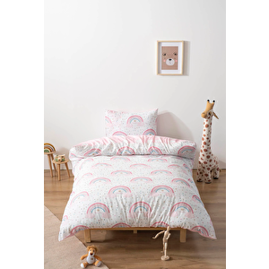 Şeker Gökkuşağı Avize Ve Çift Taraflı Çocuk Nevresim Takımı 160x220 Cm Set
