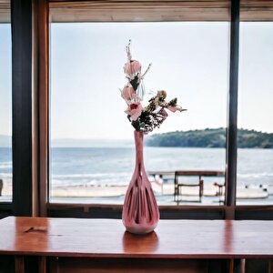 T.concept Yapay Dekoratif 3’lü Tek Dal Çiçek Pembe