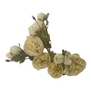 T.concept Dekoratif Yapay Gül Çiçek 65 Cm Beyaz Renk