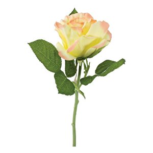 Tmall Home Design Sarı Ve Turuncu Gül (yapay Çiçek) 30 Cm