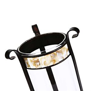 Lux Dekoratif Sedefli Mumluk 13x30 Cm Ak.gb0013