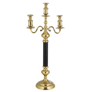 Andre 3'lü Gold Şamdan 99 Cm Ak.ir0274