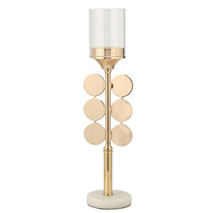 Tudore Gold Şamdan 44 Cm Ak.jd0067