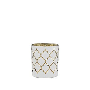 Cam Mumluk Beyaz-gold 8 Cm Ak.jfhc6702450