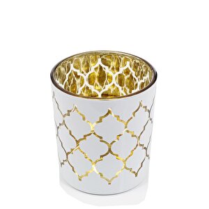 Vitale Cam Mumluk Beyaz-gold 8 Cm Ak.jfhc6702450