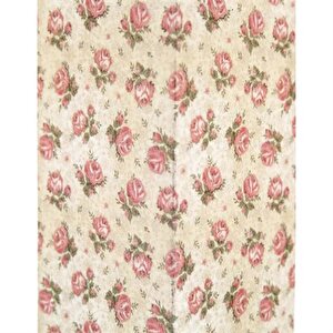 Şiva Çiçek Desenli Krem Mumluk 10x20 Cm Ak.fq0003-k