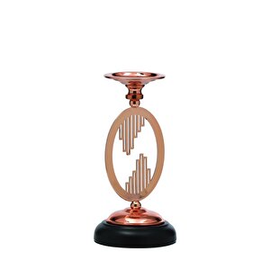 Bronz Çember Şamdan 12*12*24 Cm Ak.je0114