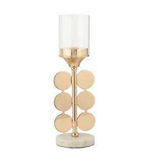 Tudore Gold Şamdan 34 Cm Ak.jd0066