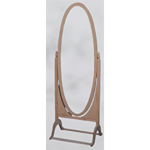 Ayna Oval 12932 Boy Ahşap Kayın Mdf Ham Natüre Klasik Mobilya Kutu Sevk El Yapım