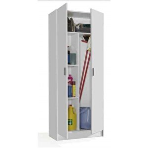 Belinay Paspas,süpürge-temizlik Malzeme Dolabı- Çok Amaçlı Dolap Paspas-vileda Banyo Dolabı Beyaz