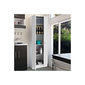 Mez Çok Amaçlı Dolap,5 Raflı, 2 Kapaklı Mutfak Dolabı Kiler Dolabı Banyo Dolabı