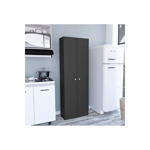 Mez Çok Amaçlı Dolap,5 Raflı, 2 Kapaklı Mutfak Dolabı Kiler Dolabı Banyo Dolabı