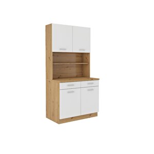 Tdesigno Yaz Çok Amaçlı Dolap-mikrodalga-erzak-airfryer-mutfak-kiler Dolabı-kahve Köşesi-atlantik Çam