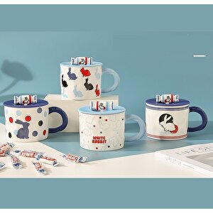 Şekerli̇ Serami̇k Kupa, Renkli̇, 10x8