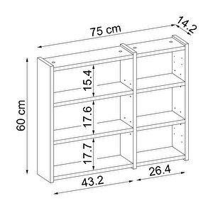 Banyo Dolabı Kulpsuz 2 Kapaklı Mdf 75 Cm Aynalı Banyo Üst Dolabı Beyaz