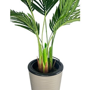 Yapay Areka Palmiye Ağacı Dore Kumsal Vazoda Yapay Ağaç 150cm 10 Yaprak