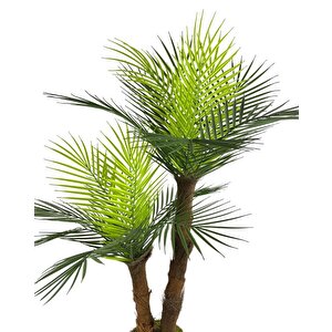 Yapay Ağaç 2 Dal 100cm Areka Palmiye Ağacı Areka 2katlı Salon Çiçeği Yapay Çiçek