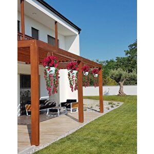 Yapay Çiçek Sarkan Menekşe Fuşya Begonvil Sarkaç Askılı Saksıda Balkon Çiçeği Çiçek Sepeti