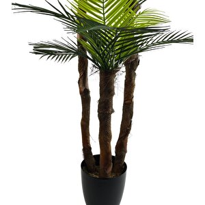 Yapay Ağaç 3 Dal 140cm Areka Palmiye Ağacı Areka 3katlı Salon Çiçeği Yapay Çiçek
