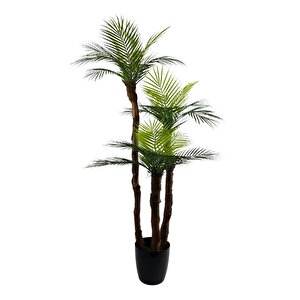 Yapay Ağaç 3 Dal 140cm Areka Palmiye Ağacı Areka 3katlı Salon Çiçeği Yapay Çiçek