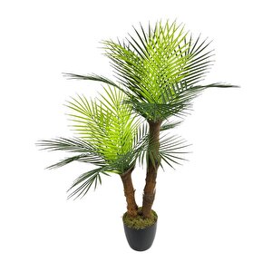 Yapay Ağaç 2 Dal 100cm Areka Palmiye Ağacı Areka 2katlı Salon Çiçeği Yapay Çiçek