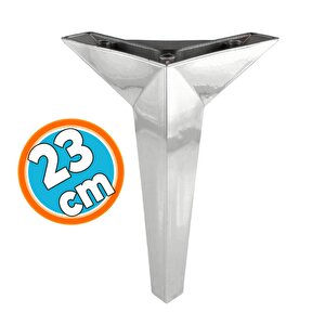 Mobilya Yükseltici Kanepe Sehpa Tv Ünitesi Koltuk Ayağı Baza Ayakları Krom 23 Cm